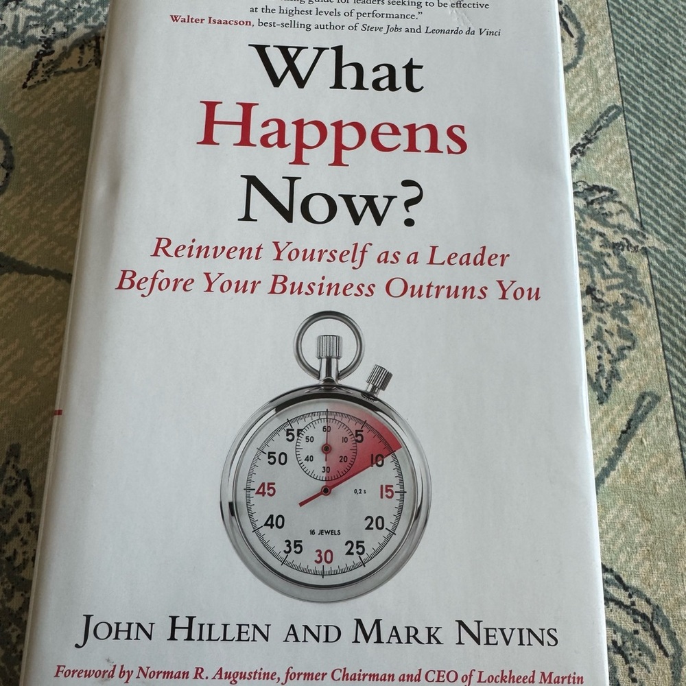 What Happens Now? Leadership Book - White & Red Cover